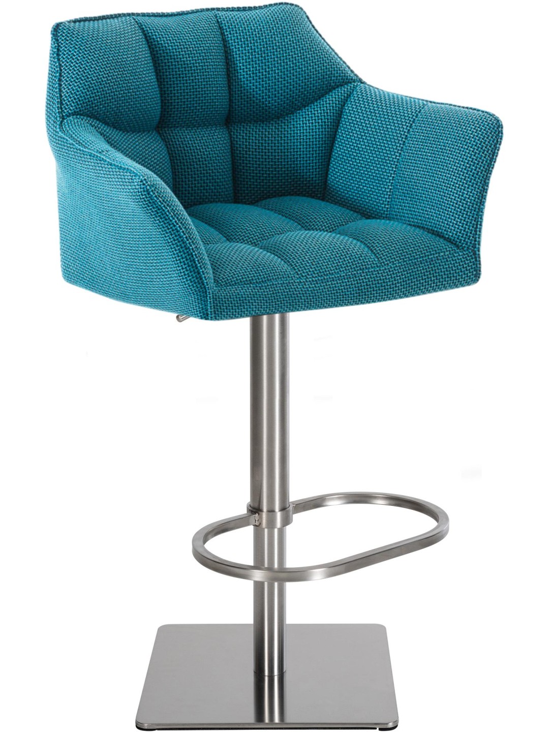 Barkruk Damaso E stof, turquoise