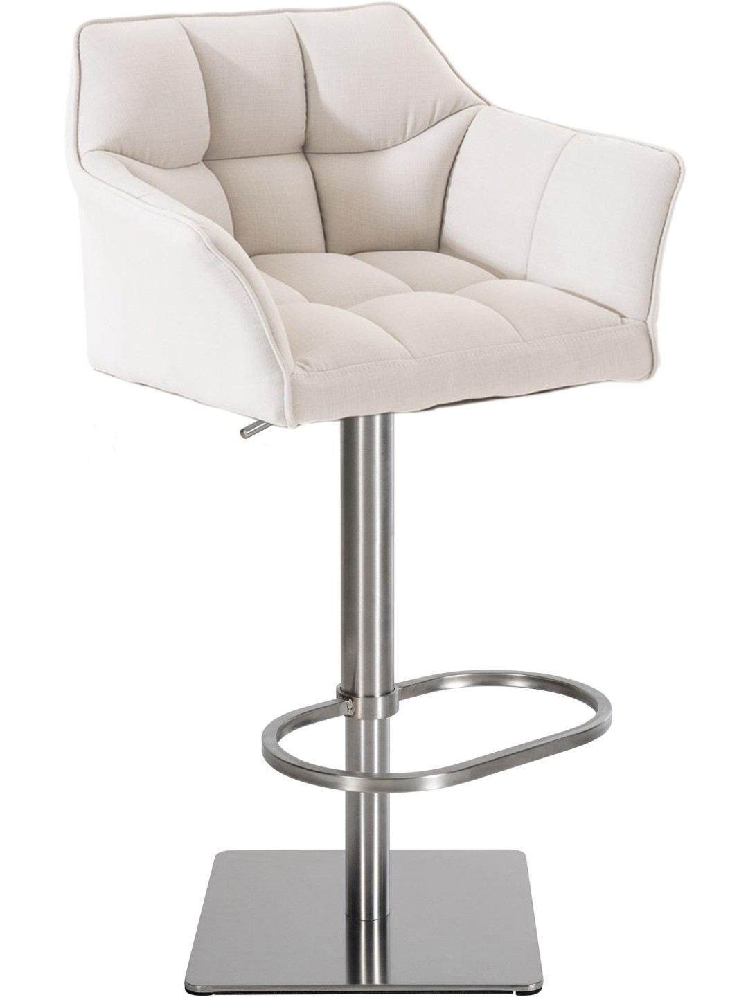 Barkruk Damaso E stof, wit