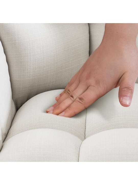 Barkruk Damaso E stof, wit