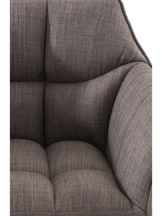 Barkruk Damaso B stof, grijs