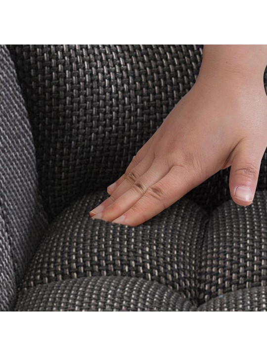 Barkruk Damaso B stof, titaniumgrijs