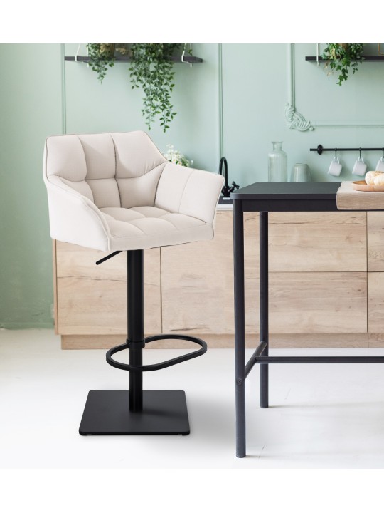 Barkruk Damaso B stof, wit Barkruk Damaso B stof, wit