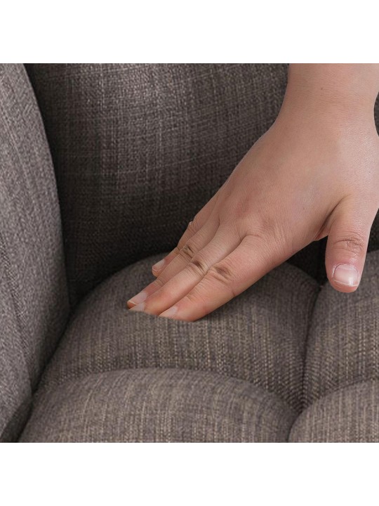 Barkruk Damaso W stof, grijs