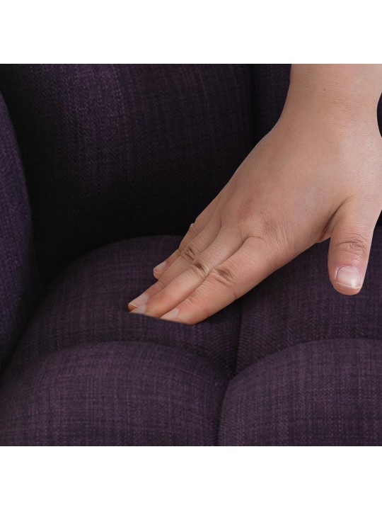 Barkruk Damaso W stof, lila