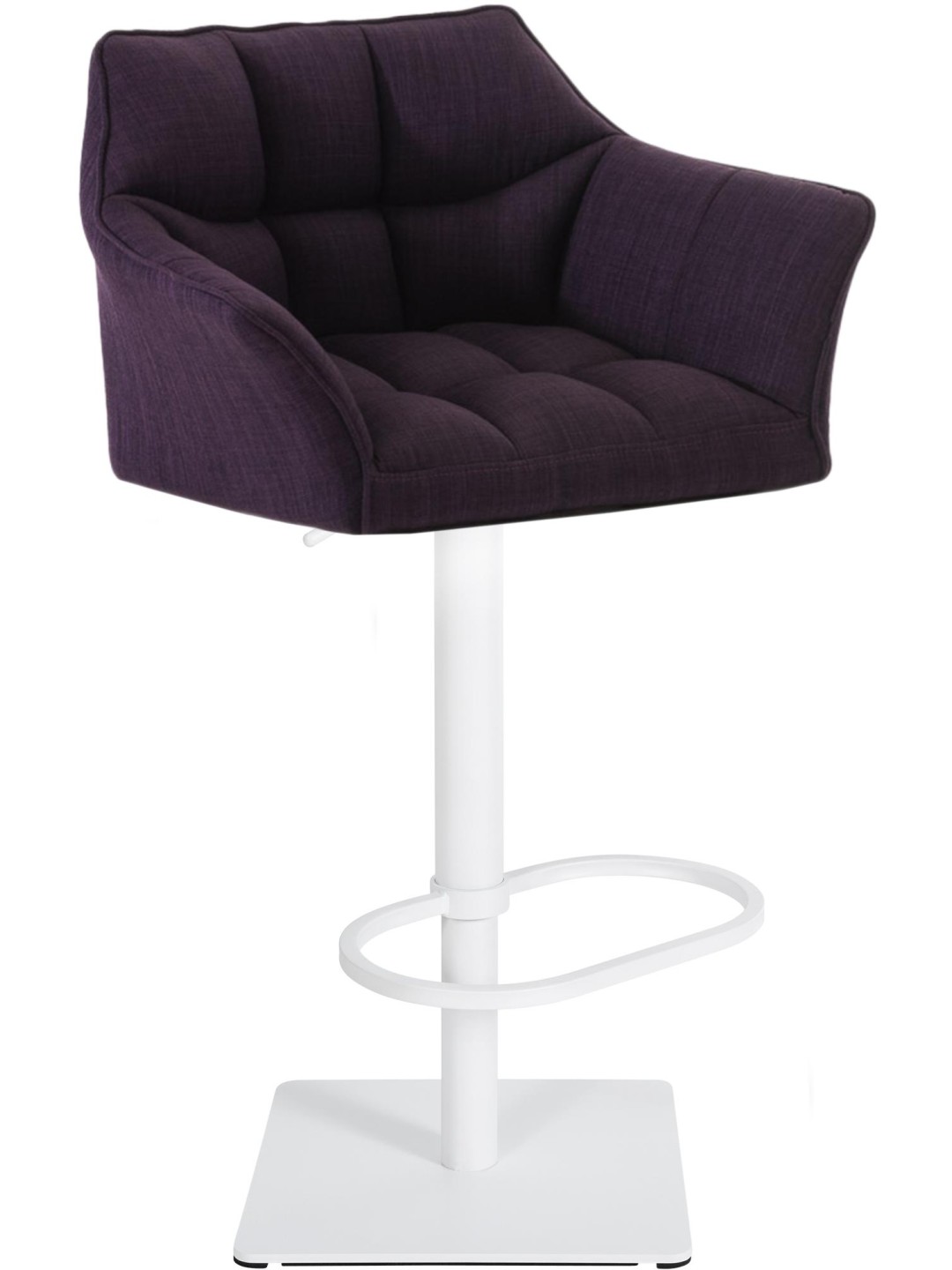 Barkruk Damaso W stof, lila