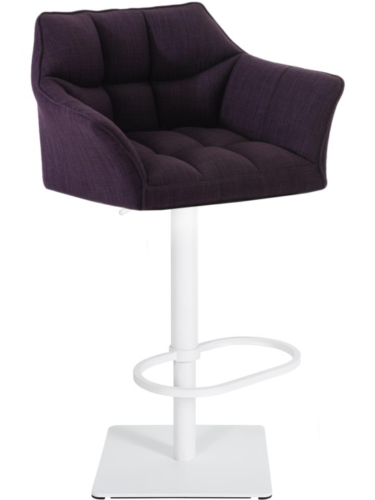 Barkruk Damaso W stof, lila