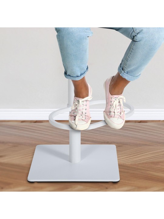 Barkruk Damaso W stof, turquoise