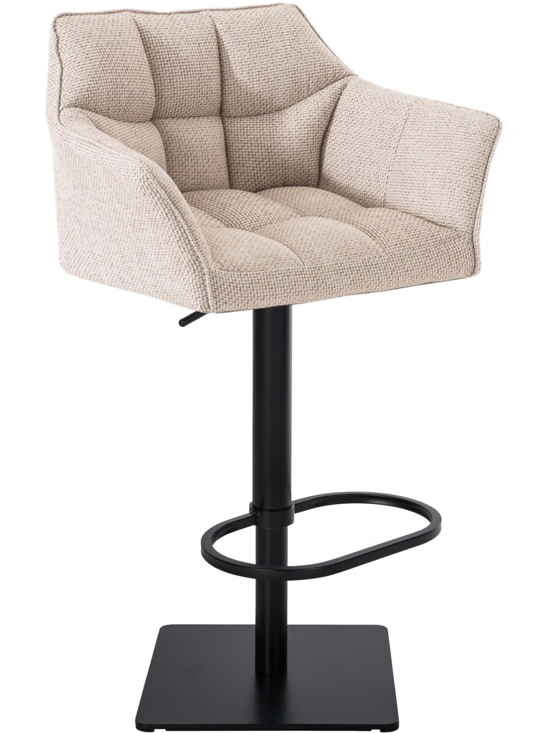 Barkruk Damaso B stof, ivoor