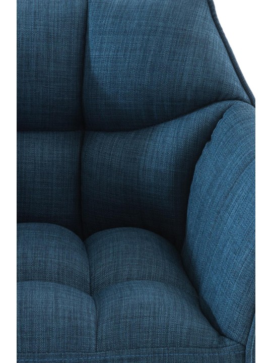 Set van 2 barkrukken Damaso stof, blauw Set van 2 barkrukken Damaso stof, blauw