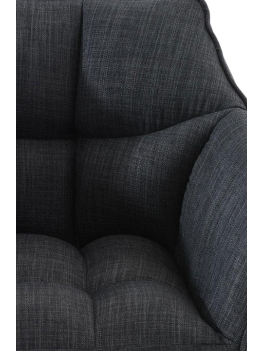 Set van 2 barkrukken Damaso stof, donkergrijs