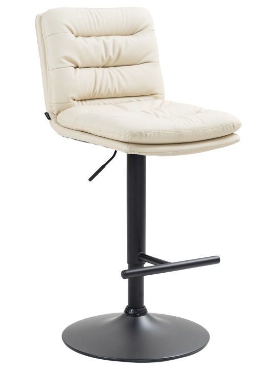 Barkruk Damar kunstleer, crème