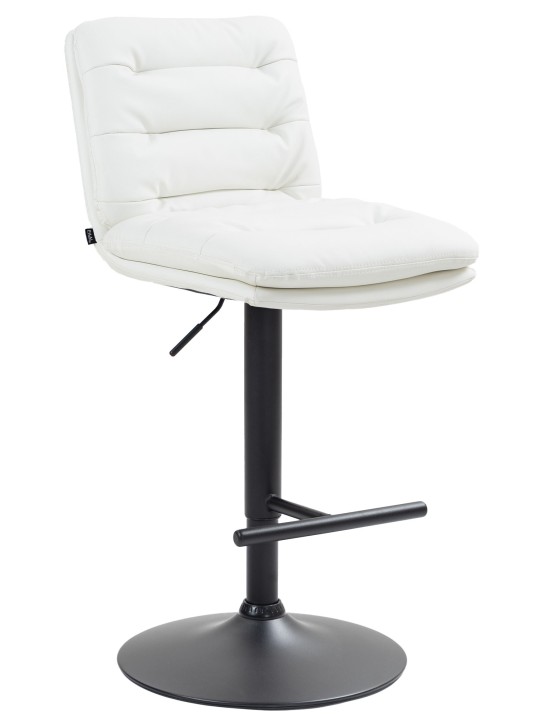 Barkruk Damar kunstleer, wit