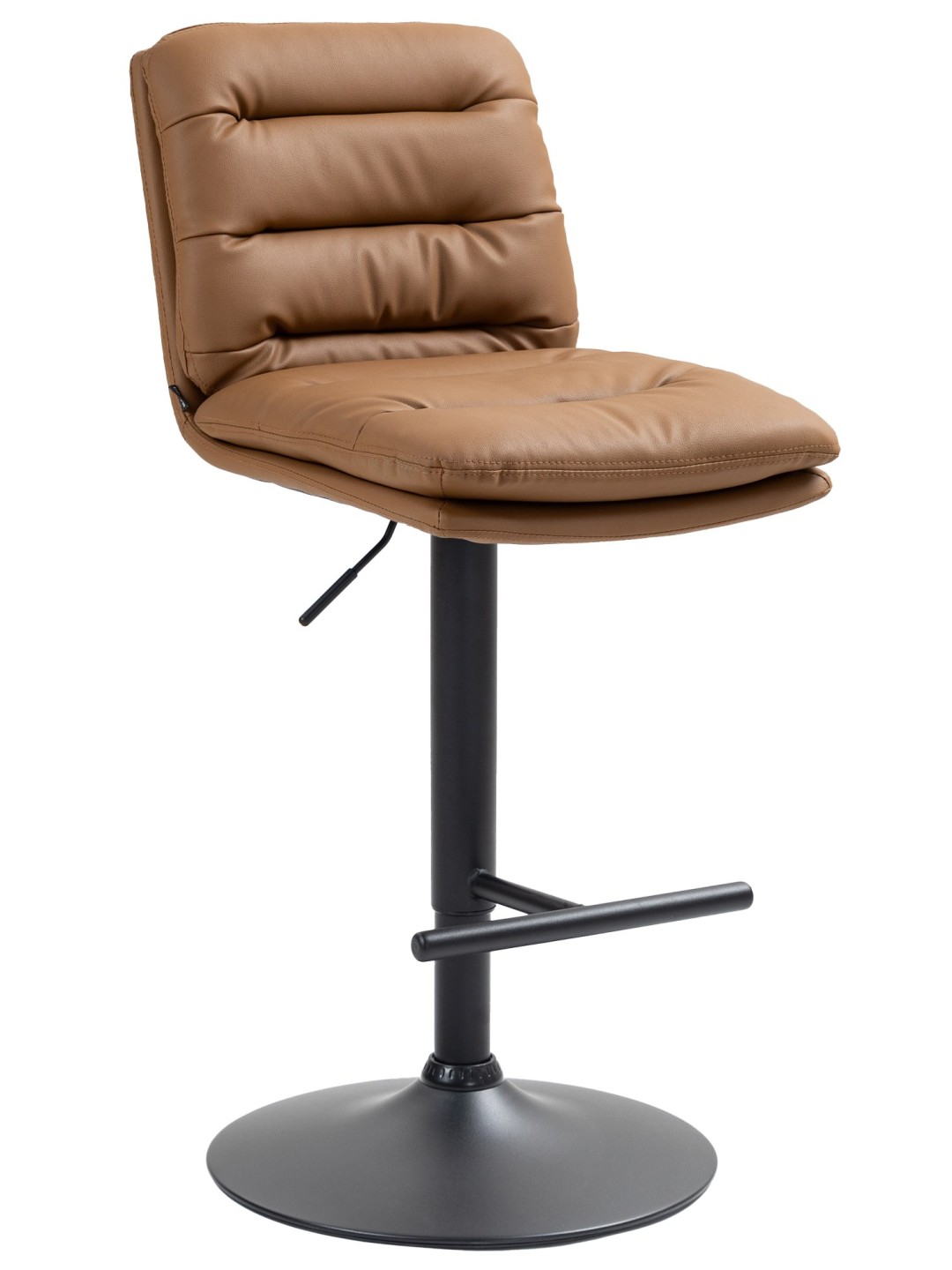 Barkruk Damar kunstleer, lichtbruin