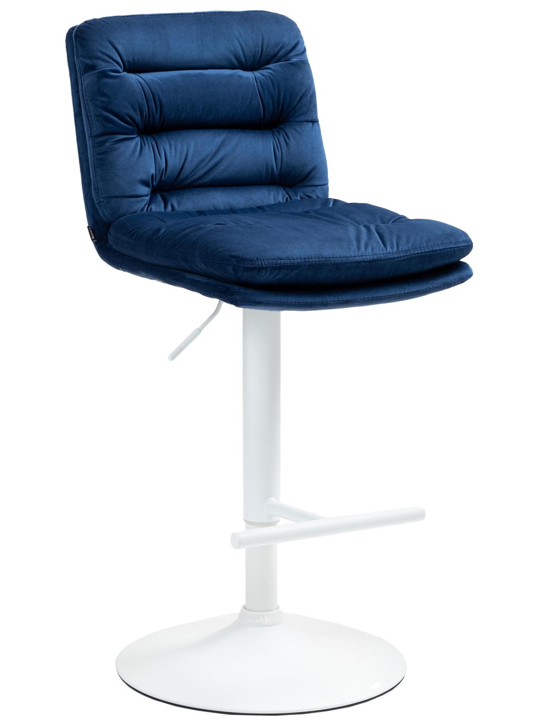 Barkruk Damar fluweel, blauw