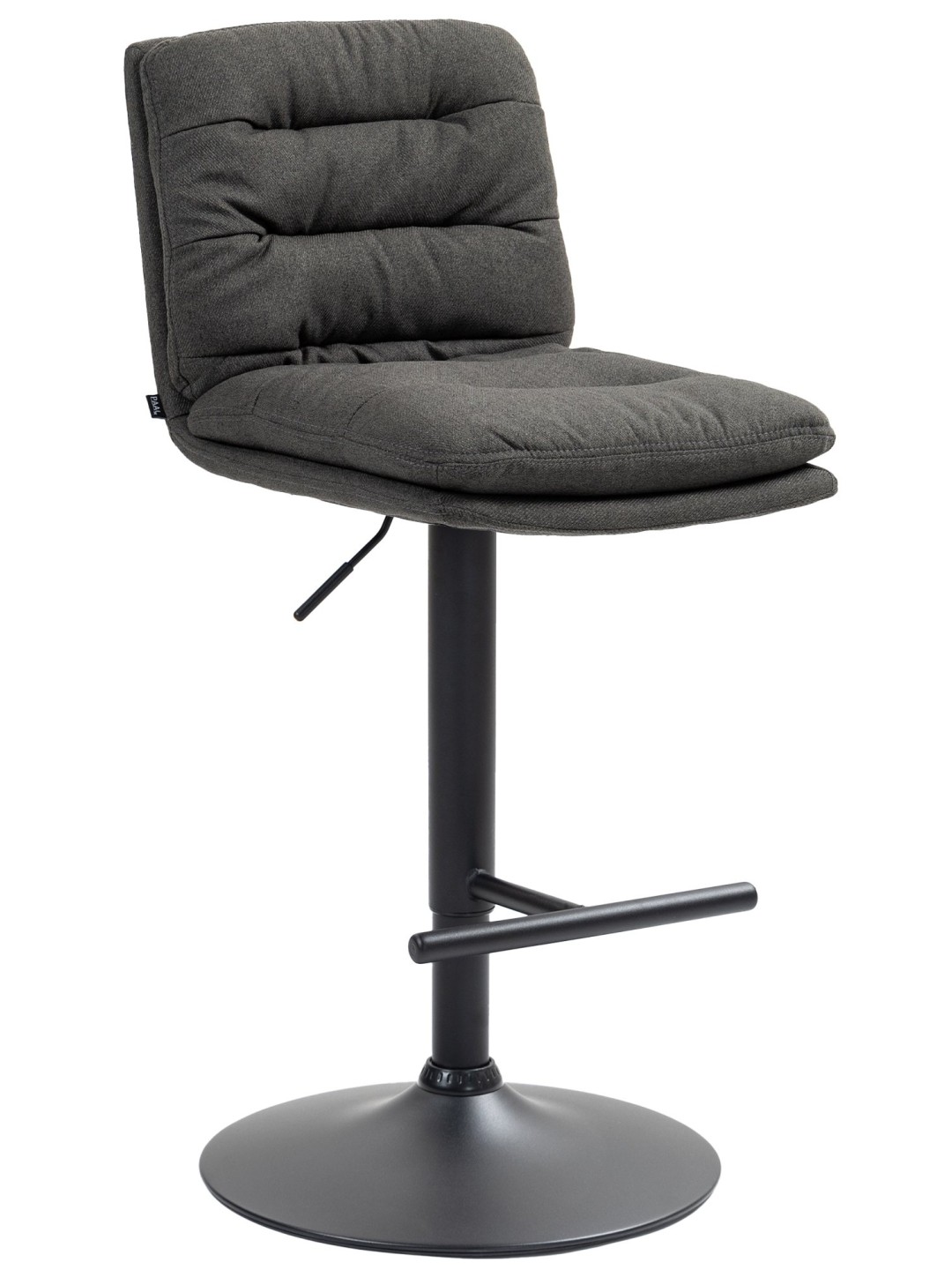 Barkruk Damar stof, donkergrijs