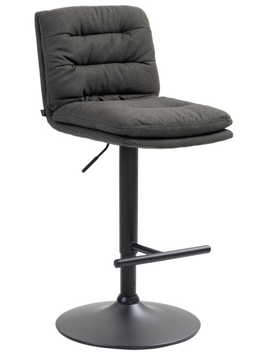 Barkruk Damar stof, donkergrijs