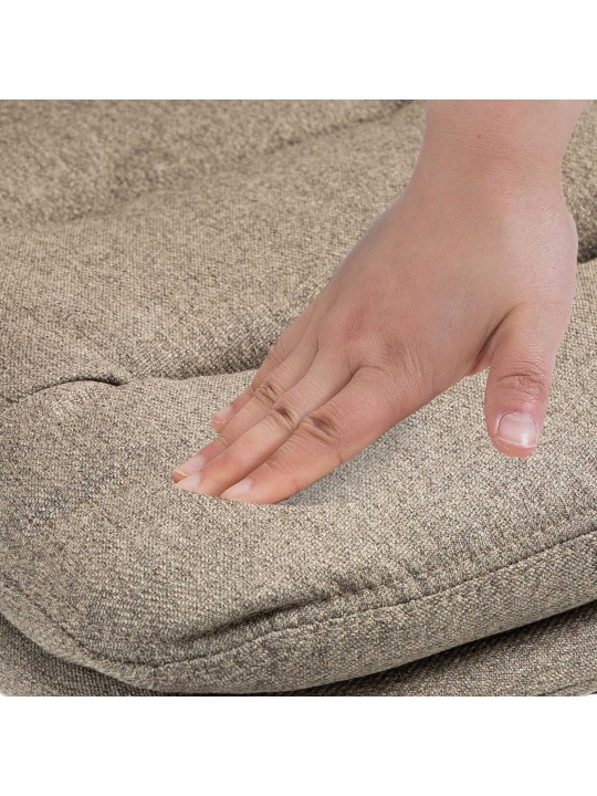 Barkruk Damar stof chroom, taupe Barkruk Damar stof chroom, taupe