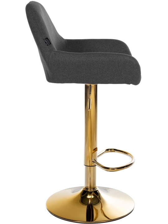 Barkruk Braga Gold stof, zwart Barkruk Braga Gold stof, zwart