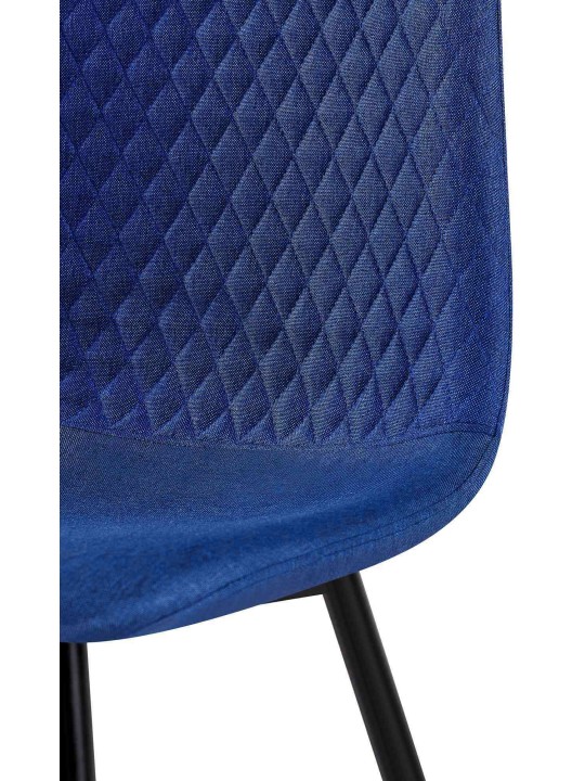 Set van 4 stoelen Giverny stof, blauw Set van 4 stoelen Giverny stof, blauw