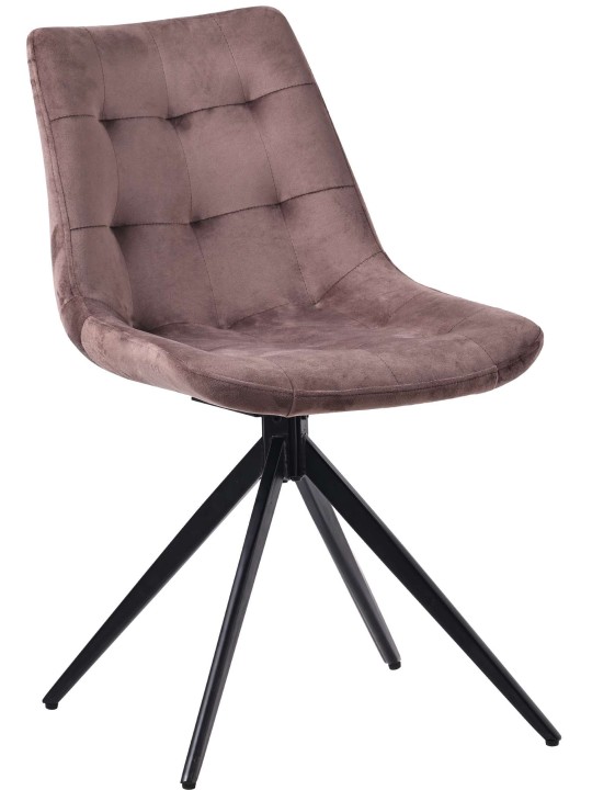 Merna fluwelen eetkamerstoel, bruin Merna fluwelen eetkamerstoel, bruin