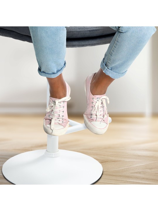 Set van 2 barkrukken Damar fluweel, donkergrijs