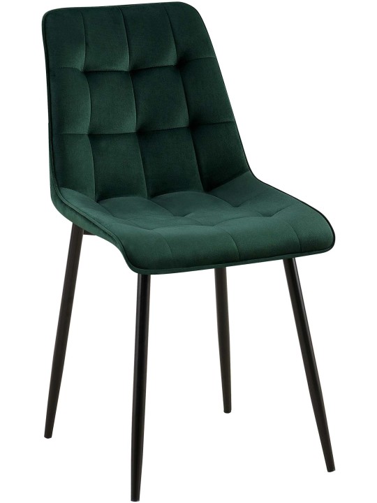 Gifford fluwelen eetkamerstoel, groen Gifford fluwelen eetkamerstoel, groen