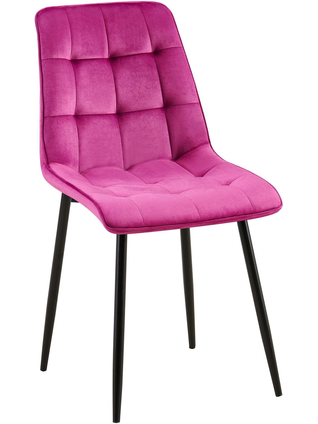 Gifford fluwelen eetkamerstoel, lila