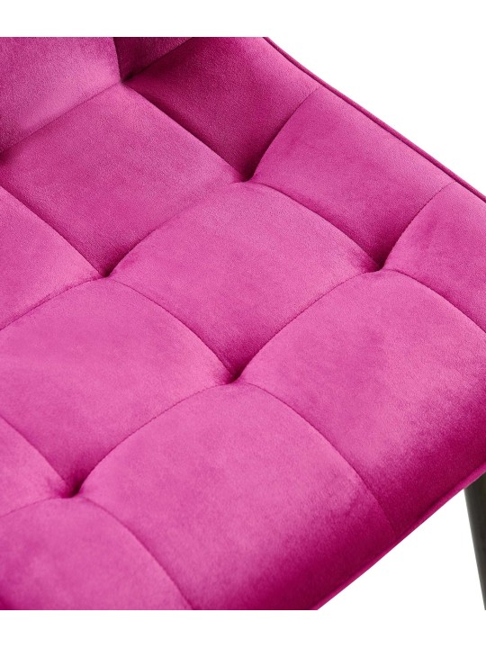 Gifford fluwelen eetkamerstoel, lila