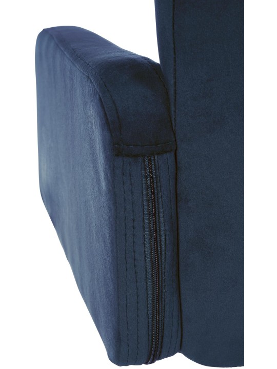 Barkruk Los Angeles fluweel, blauw