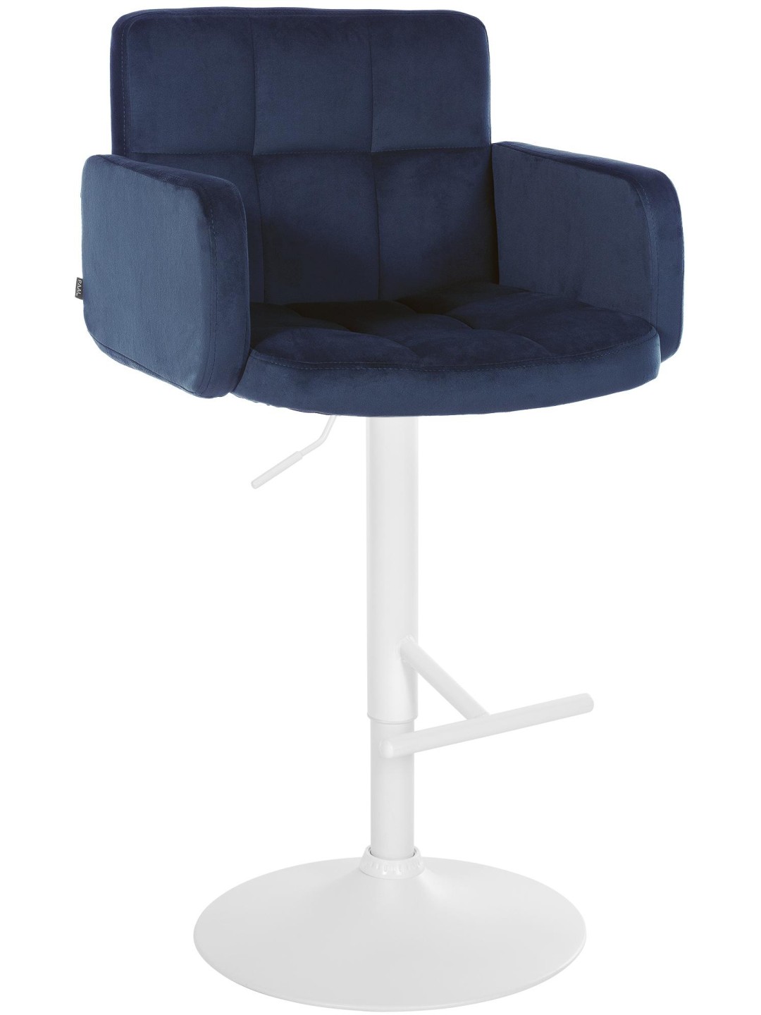Barkruk Los Angeles fluweel, blauw