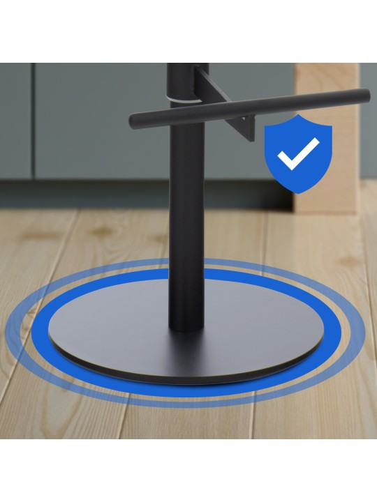 Set van 2 barkrukken Cadiz stof, donkergrijs Set van 2 barkrukken Cadiz stof, donkergrijs