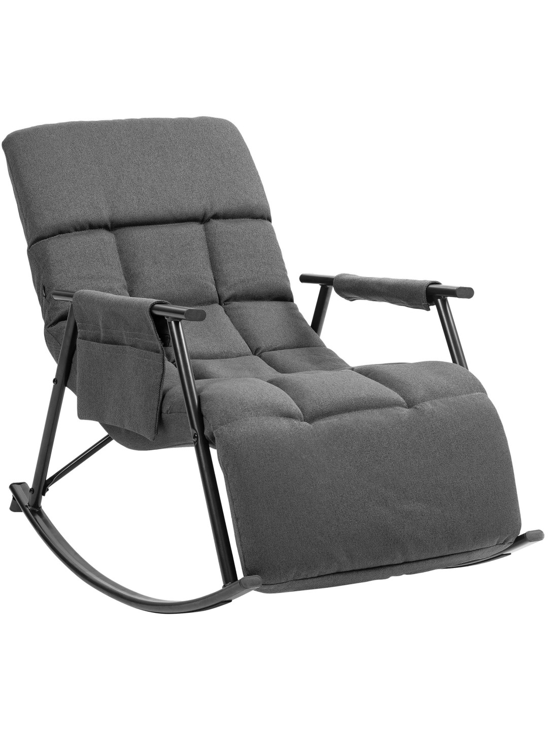 Schommelstoel Cathy stof, donkergrijs