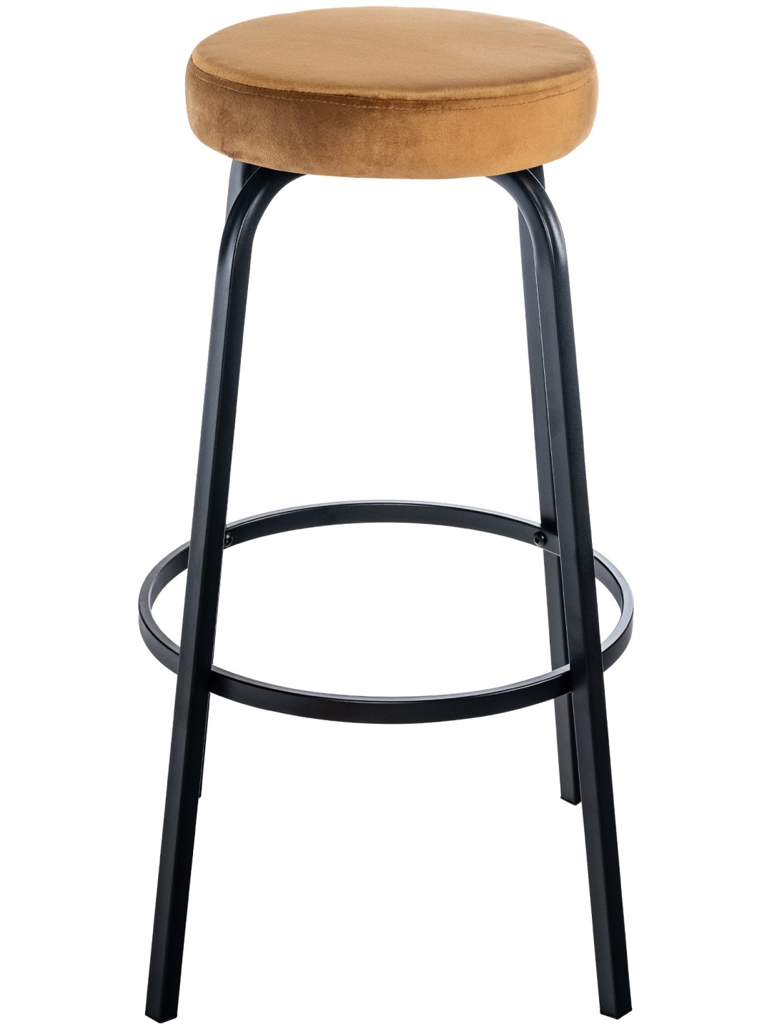 Barkruk Kamari fluweel, koffie