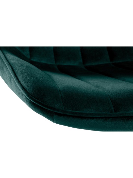 Barkruk Toni fluweel chroom, groen