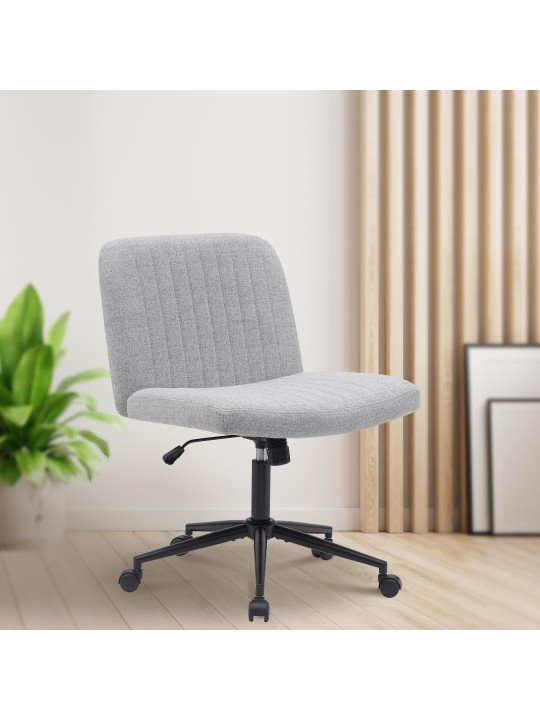 Bureaustoel Kingman stof, lichtgrijs