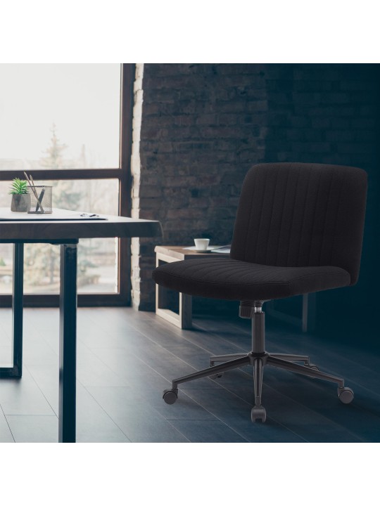 Bureaustoel Kingman stof, zwart