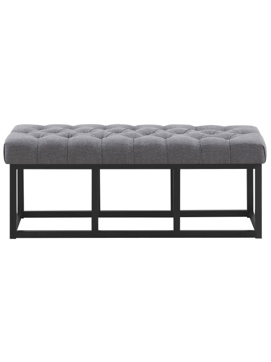 Bank Amun stof B120, donkergrijs