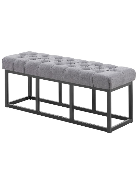 Bank Amun stof B120, donkergrijs