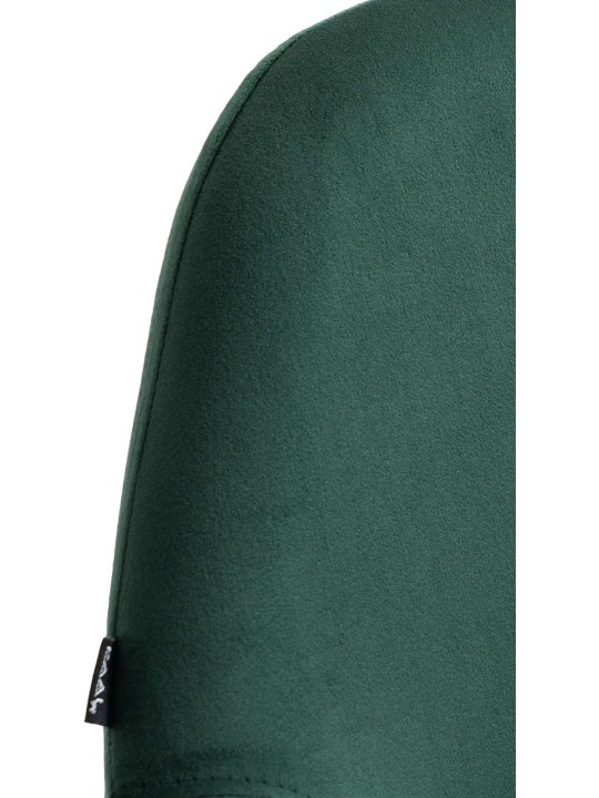 Barkruk Braga fluweel chroom, donkergroen