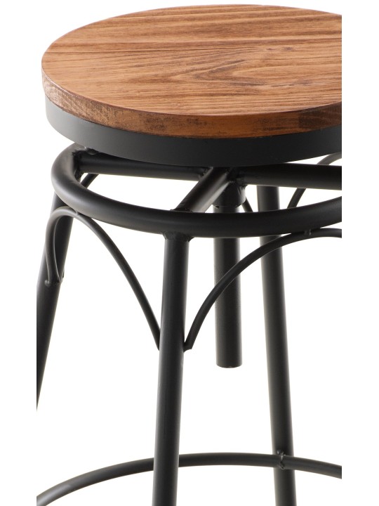 Set van 2 barkrukken Beam, zwart