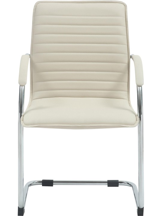 Bezoekersstoel Tira kunstleer, crème Bezoekersstoel Tira kunstleer, crème