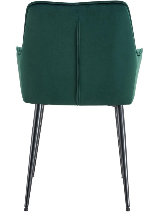 Ferndale fluwelen eetkamerstoel, donkergroen Ferndale fluwelen eetkamerstoel, donkergroen
