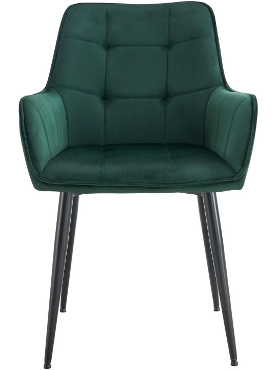 Ferndale fluwelen eetkamerstoel, donkergroen Ferndale fluwelen eetkamerstoel, donkergroen