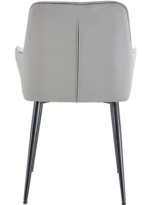 Ferndale fluwelen eetkamerstoel, lichtgrijs Ferndale fluwelen eetkamerstoel, lichtgrijs