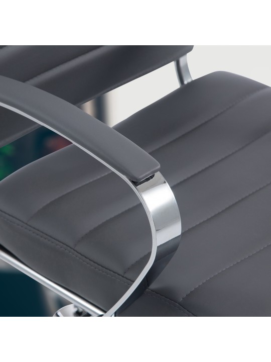 Bureaustoel Oakland kunstleer, grijs