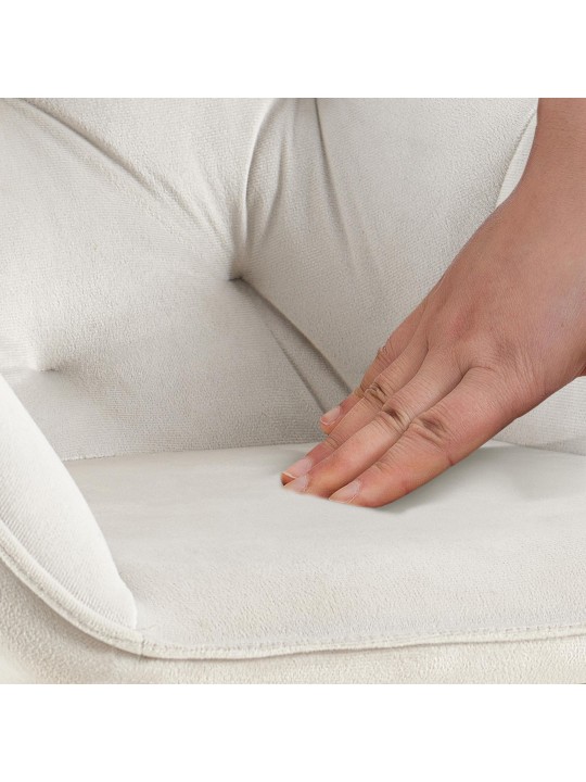 Bezoekersstoel Cassis fluweel, lichtgrijs Bezoekersstoel Cassis fluweel, lichtgrijs