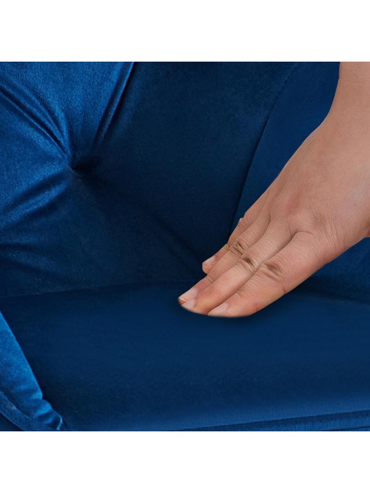 Set van 2 eetkamerstoelen Cassis, blauw