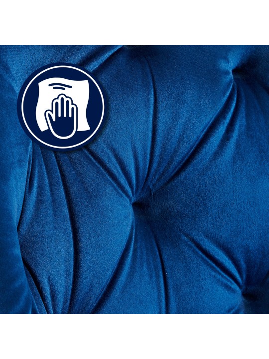 Set van 2 eetkamerstoelen Cassis, blauw