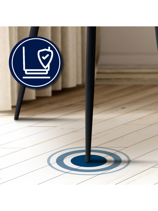 Set van 2 eetkamerstoelen Cassis, lichtgrijs