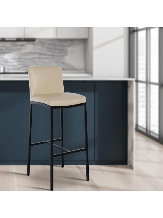 Barkruk Freeport kunstleer B, crème